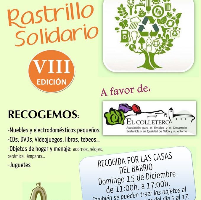 Campaña de Navidad. VIII Edición del Rastrillo Solidario.