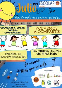 ESCOLAPIOS, EN VERANO, MÁS QUE UN COLE. CAMPAMENTO JULIO 2020.