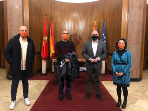 Recibimiento en el Ayuntamiento de Zaragoza