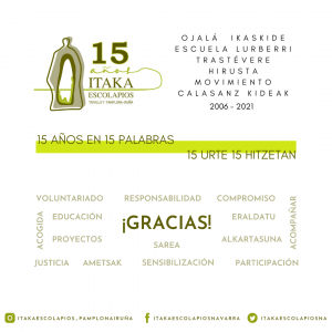 Hoy cumplimos 15 años de andadura en Navarra